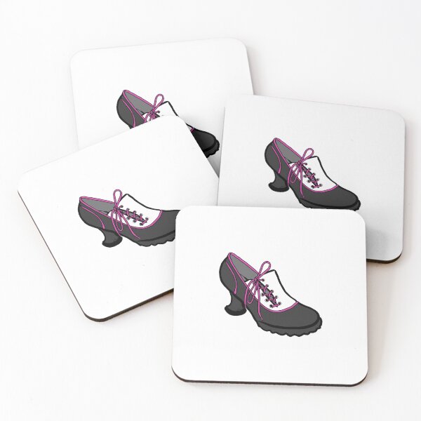 Item preview, Fluevog Bee's Knees Shoe Black/White/Pink designed and sold by anne m bray.