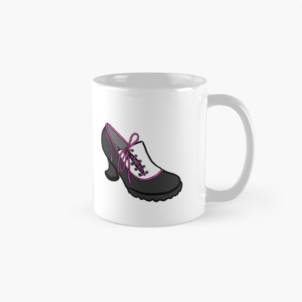 Item preview, Fluevog Bee's Knees Shoe Black/White/Pink designed and sold by anne m bray.