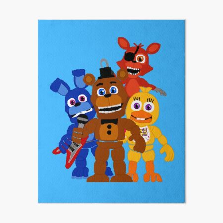 Fnaf world Art Board Print for Sale by orvalalderen