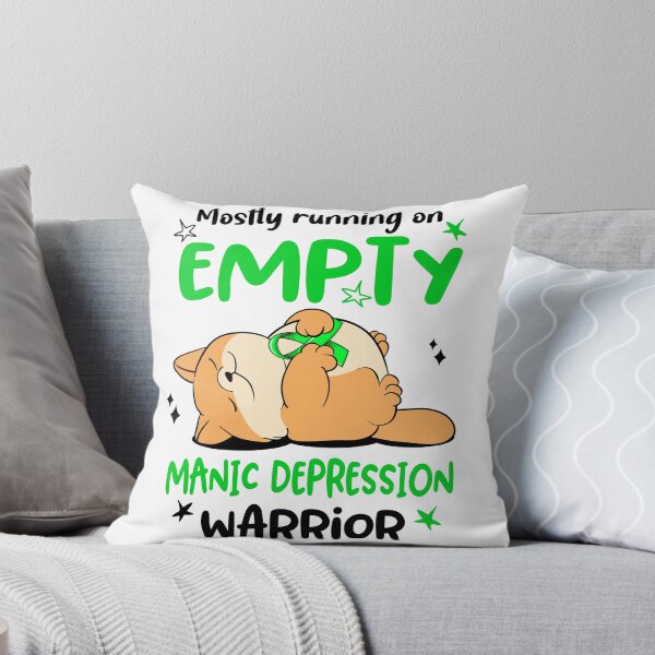 Item preview, Mostly running on Empty Manic Depression Warrior designed and sold by ElizabethS809.