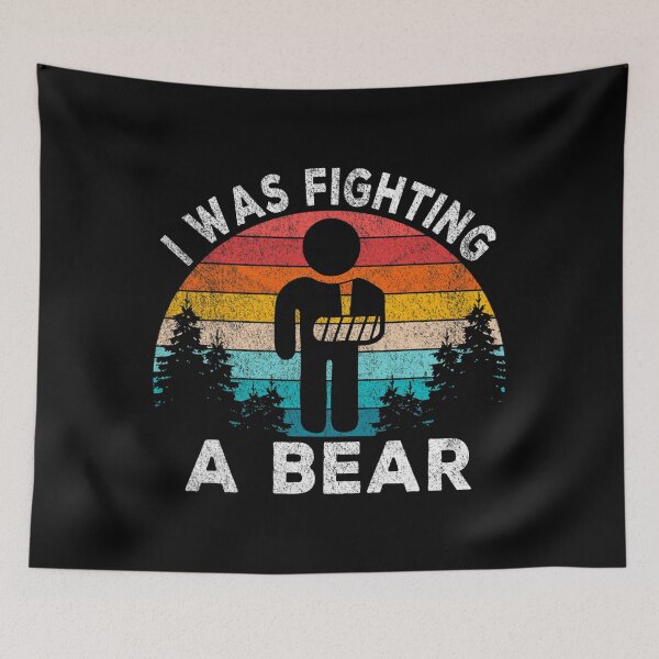 Item preview, I Was Fighting A Bear Get Well Soon Broken Arm Surgery Retro designed and sold by buoyantgraduati.