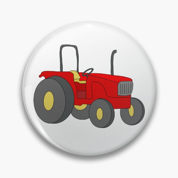 Item preview, Big red farm tractor  designed and sold by Audrey Keyes.