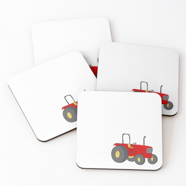 Item preview, Big red farm tractor  designed and sold by Audrey Keyes.