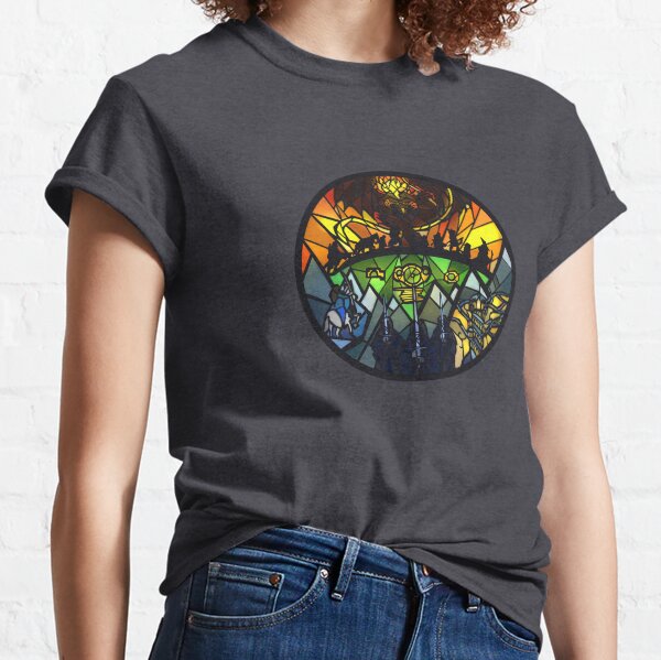 Fellowship of the Ring Stained Glass Print Classic T-Shirt