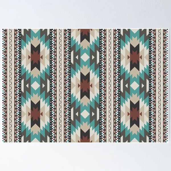 Item preview, ethnic American Aztec seamless colorful textile. designed and sold by dpsstudio.