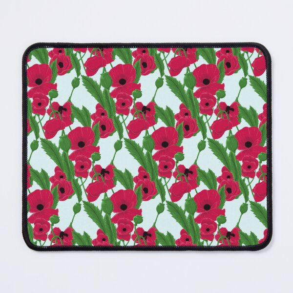 Item preview, Red Poppies Pattern designed and sold by SquibbleDesign.