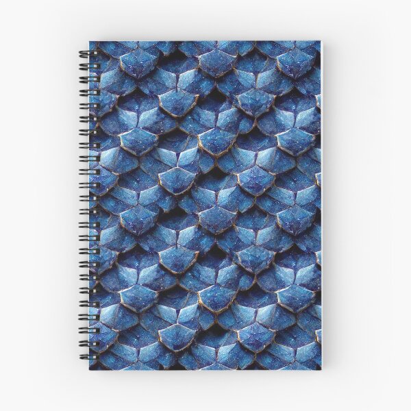 Item preview, Sapphire Dragon Scales with Golden edges designed and sold by FantasyPatterns.