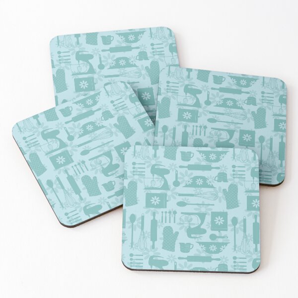 Item preview, Blue Retro Kitchen  designed and sold by WickedRefined - Nicole Demereckis.
