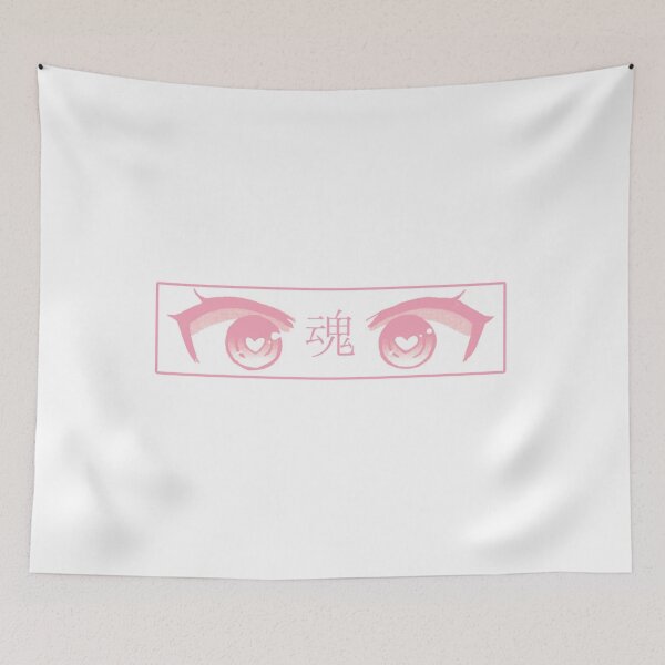 Item preview, heart eyes pink sad japanese anime aesthetic designed and sold by teeshops.