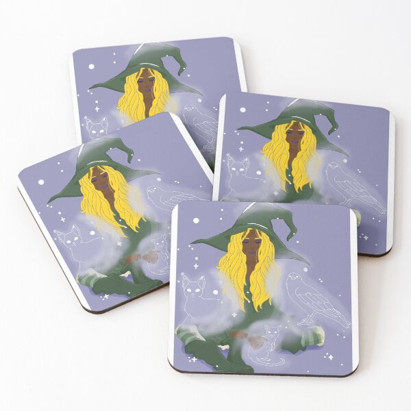 Item preview, a witch and their familiars designed and sold by writerinthelake.