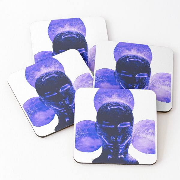 Item preview, Unusual Purple Neon Futuristic Face designed and sold by Dven-Clothes.