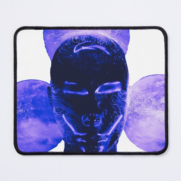 Item preview, Unusual Purple Neon Futuristic Face designed and sold by Dven-Clothes.