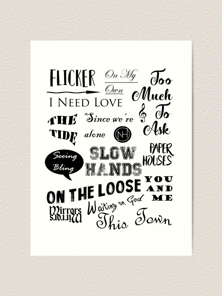 Flicker Songs Niall Horan Art Print By Laurasplace Redbubble