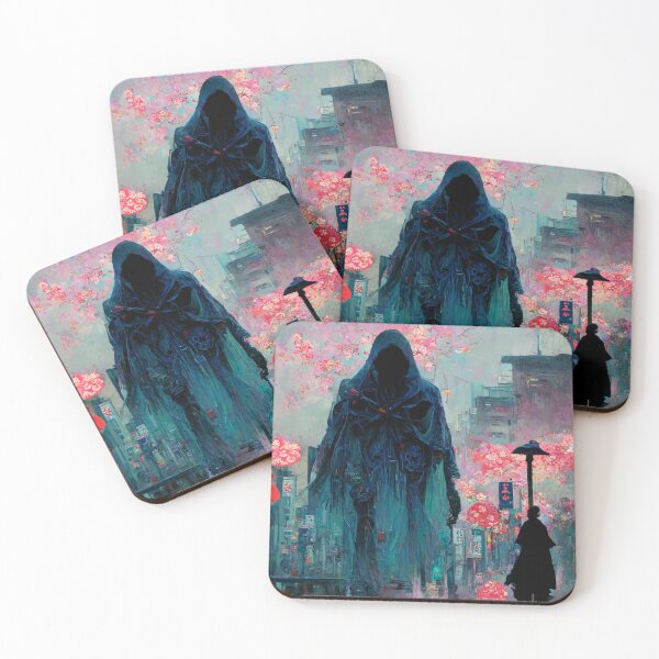 Item preview, Shinigami Cherry Blossom Grim Reaper designed and sold by friskyfoxtrot.