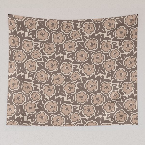 Item preview, Flower Bouquet Pattern 965 Beige designed and sold by tonymagnerart.