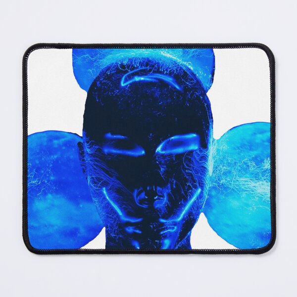 Item preview, Unusual Blue Neon Futuristic Face design designed and sold by Dven-Clothes.