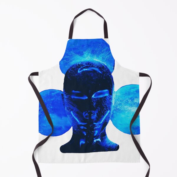 Item preview, Unusual Blue Neon Futuristic Face design designed and sold by Dven-Clothes.