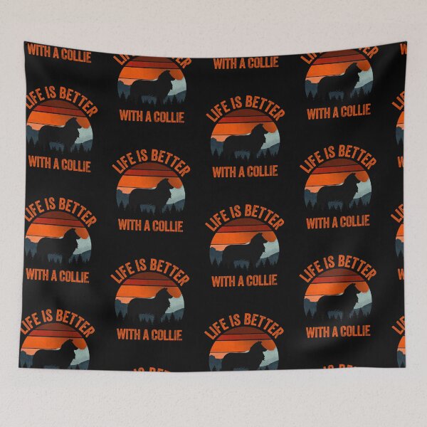 Item preview, Life Is Better With A Collie Vintage Dog Gift  designed and sold by Guarddogdrive.