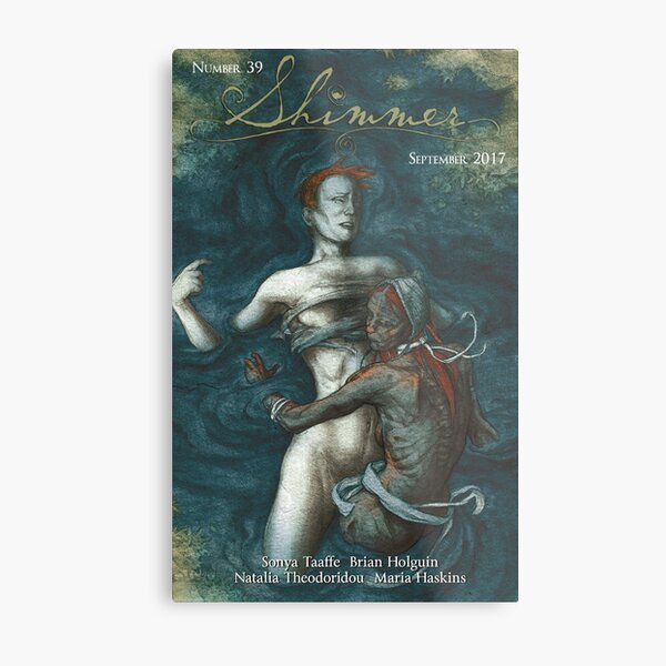 Shimmer Cover Art - The Creeping Influences Metal Print