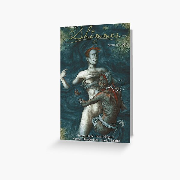 Shimmer Cover Art - The Creeping Influences Greeting Card