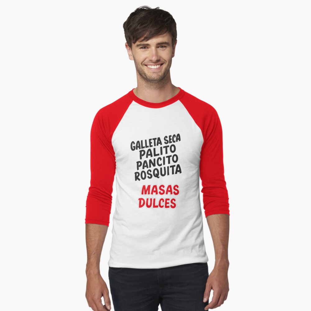 Vista previa del artículo con la obra «Camiseta ¾ estilo béisbol», diseñado y vendido por motorbread.
