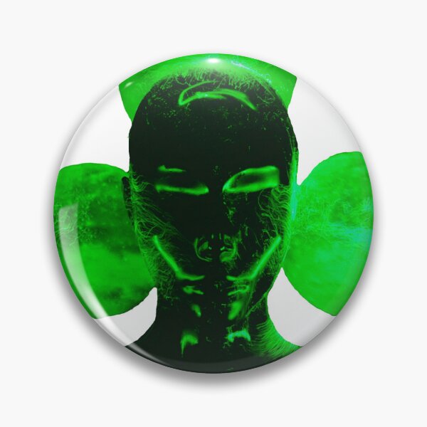 Item preview, Unusual Green Neon Futuristic Face design designed and sold by Dven-Clothes.