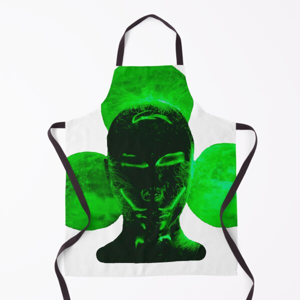Item preview, Unusual Green Neon Futuristic Face design designed and sold by Dven-Clothes.