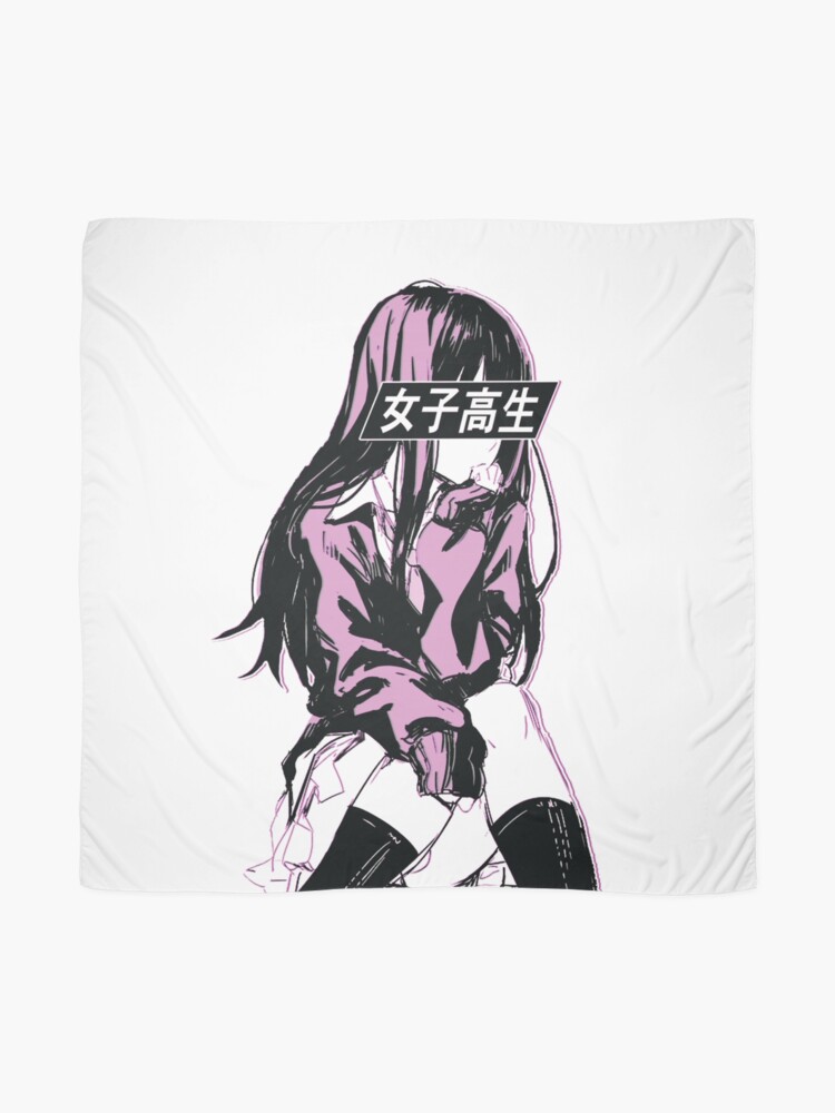 Aesthetic Anime Girl Pfp ,SAD JAPANESE ANIME AESTHETIC Scarf for