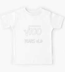 Square Root of 100: 10th Birthday 10 Years Old Boy Girl Kids Tee
