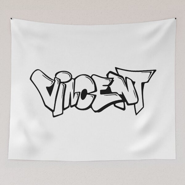 Item preview, Vincent - Graffiti Name Design designed and sold by NameThatShirt.