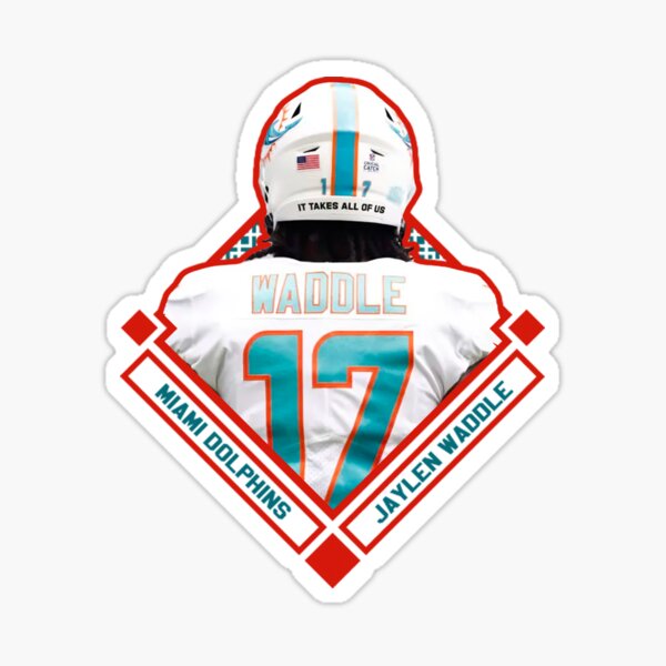 Jaylen Waddle 17 Jersey Sticker Essential T-Shirt for Sale by samirdari7