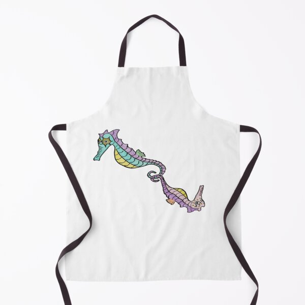 Item preview, Colorful pastel sea horses linked together designed and sold by Kira and Keiko.