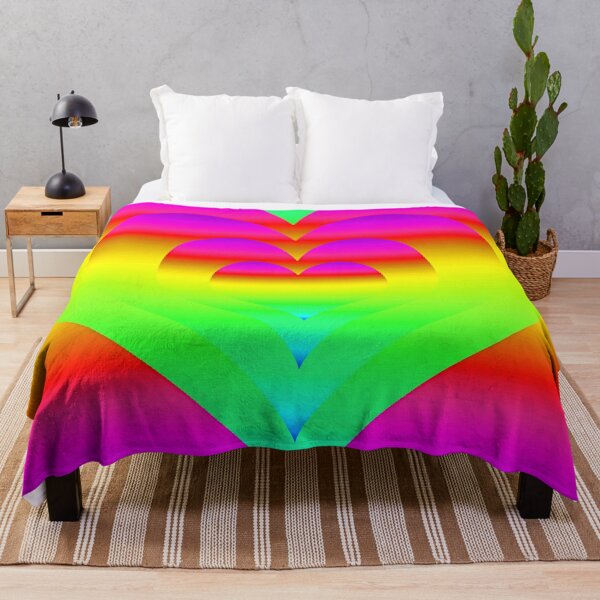 Item preview, Rainbow Gradient Nested Hearts color pallet 4 designed and sold by Karen Simon.