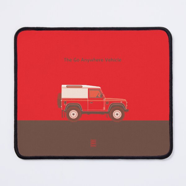 Item preview, Red Landy The Go Anywhere Vehicle - Automotive Illustration designed and sold by Jalan Jalan Sore.