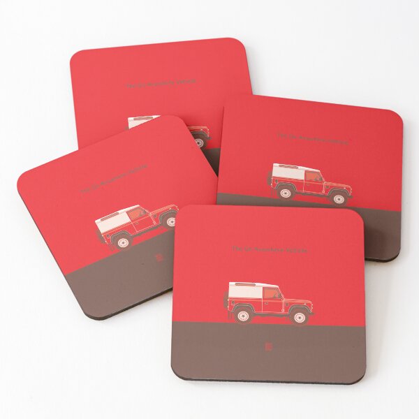Item preview, Red Landy The Go Anywhere Vehicle - Automotive Illustration designed and sold by Jalan Jalan Sore.