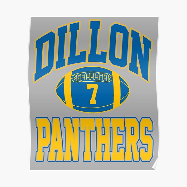 Dillon Panthers Football - vintage logo Poster for Sale by Primotees