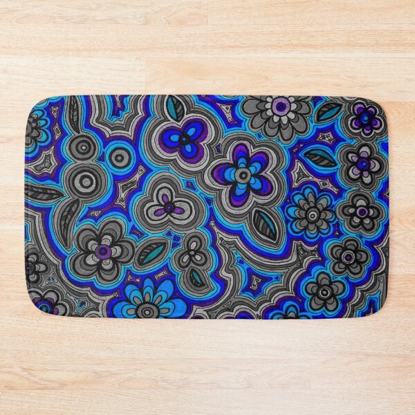 Item preview, Daisedelic (Blue) designed and sold by Sarah Kurdila.