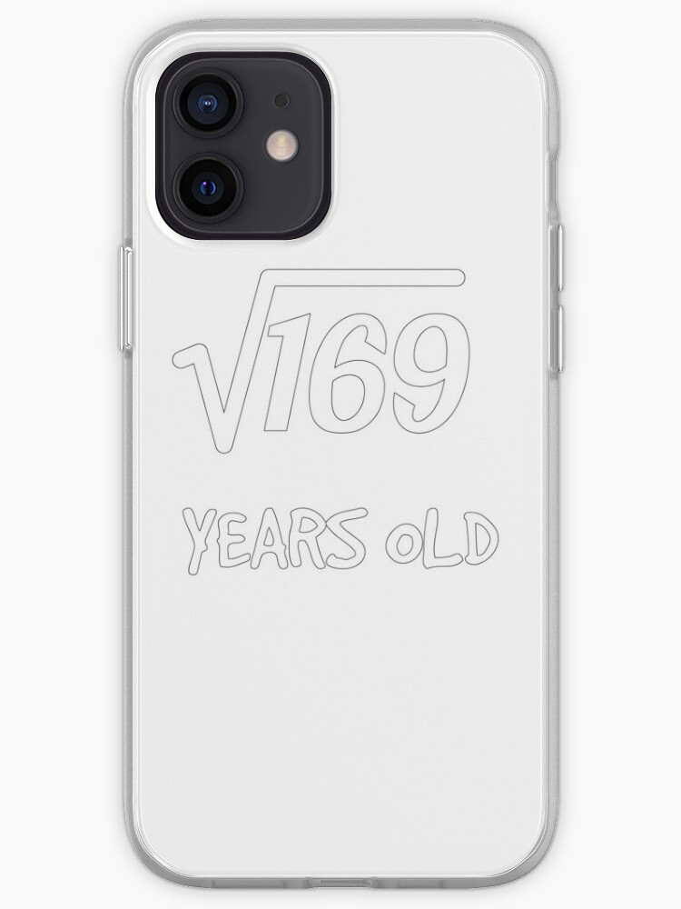 Coque Iphone Racine Carree De 169 13e Anniversaire 13 Ans Garcon Fille Par Geekydesigner Redbubble