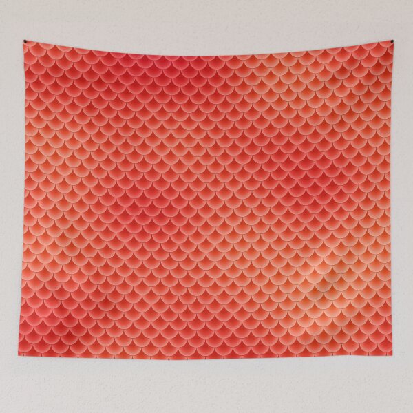 Item preview, Red Scallops Pattern designed and sold by houseofwray.