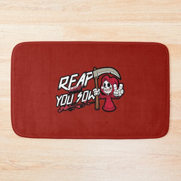 Item preview, Reap what you sow halloween print - Red designed and sold by CreepyCurator.