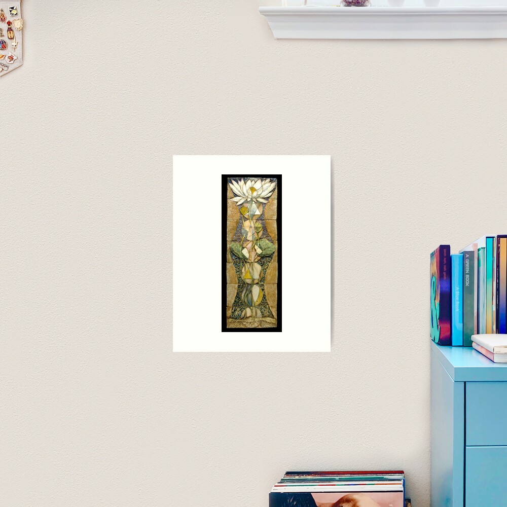 Lotus I: sacred geometry Art Print