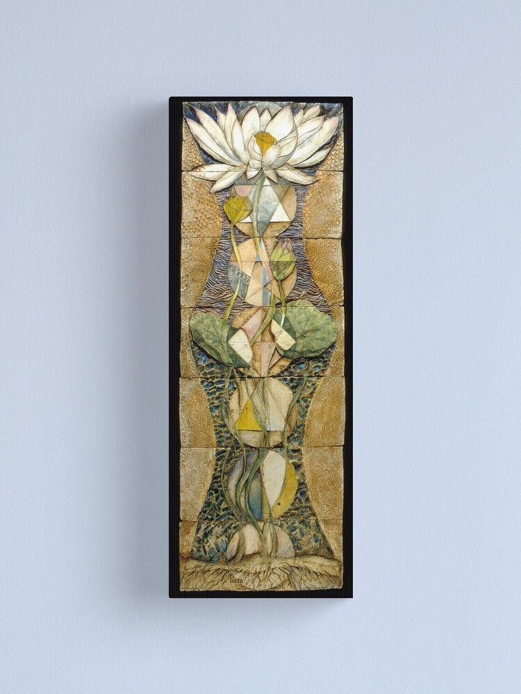 Alternate view of Lotus I: sacred geometry Canvas Print