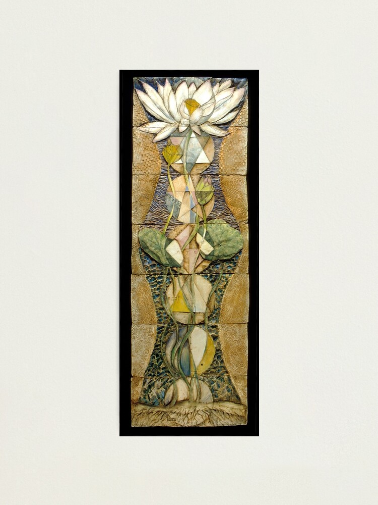 Alternate view of Lotus I: sacred geometry Photographic Print