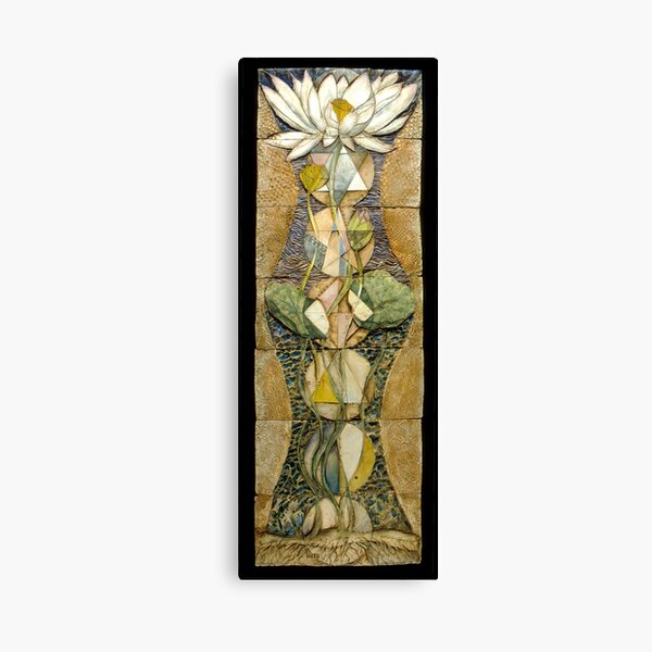 Lotus I: sacred geometry Canvas Print