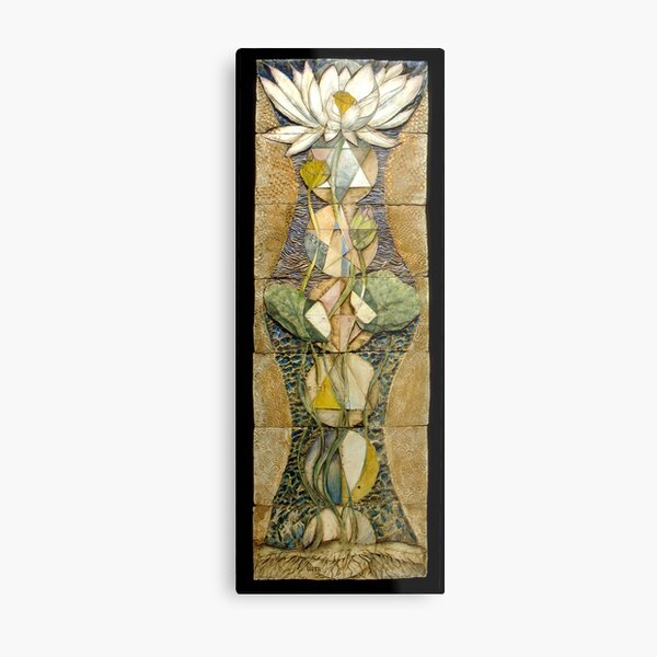 Lotus I: sacred geometry Metal Print