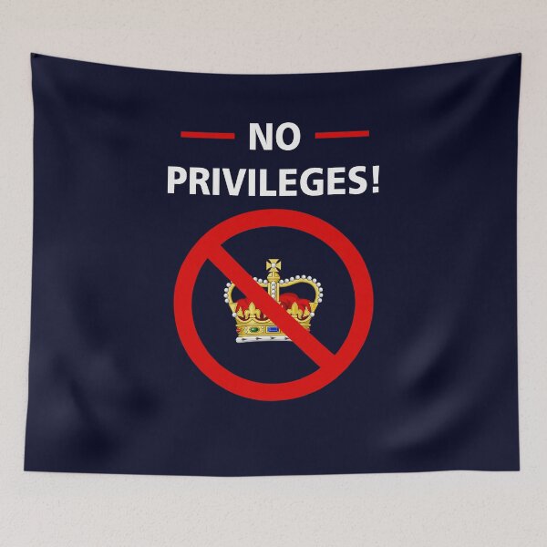 Item preview, No privileges | abolish the monarchy designed and sold by Simeon	 Dorelus.