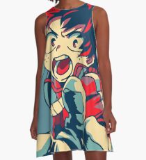 Boku kein Held Academia Midoriya A-Linien Kleid