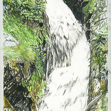 Artwork thumbnail, Pystyll Rheader by Ken Simm