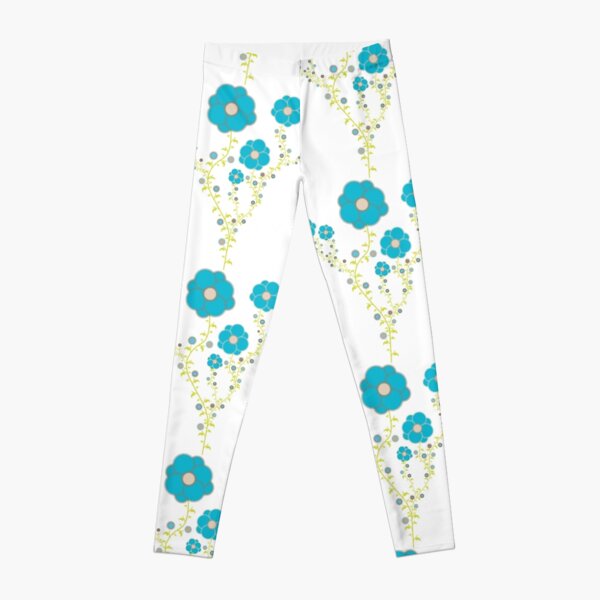 Fleurs bleues grimpantes Legging