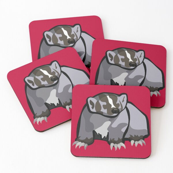 Item preview, Minimalist North American Badger designed and sold by InkLayer.
